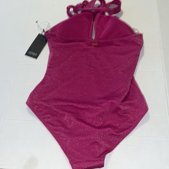 Jones New York | metallic Magenta shimmer Swim One Piece - Picture 7 of 10